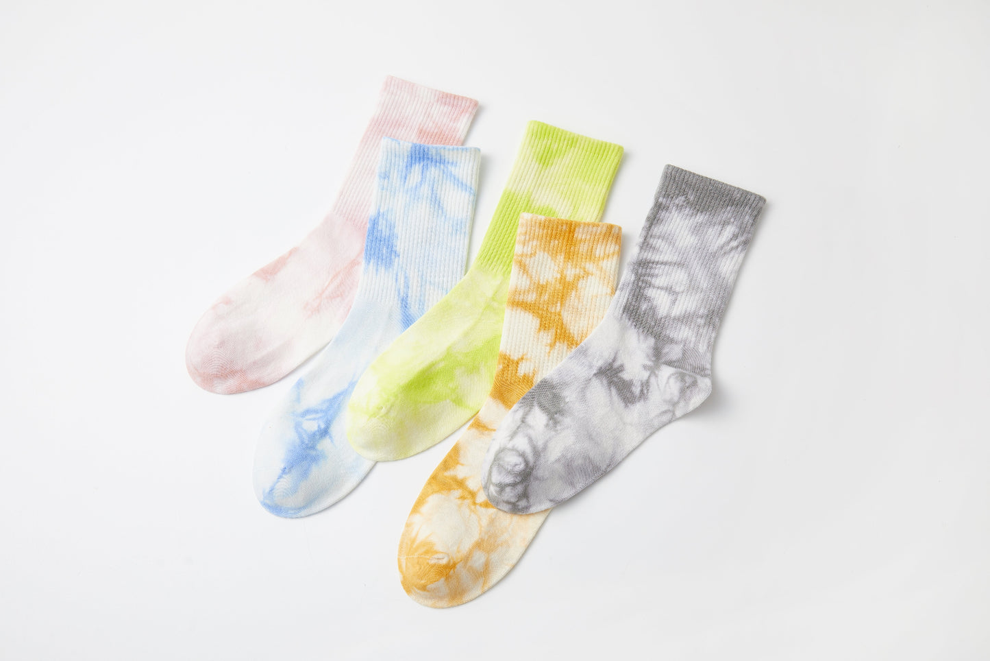 Tie-Dye Cotton Crew Socks