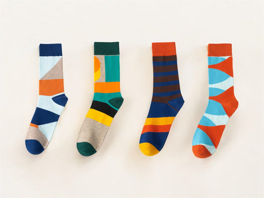 Urban Kaleidoscope Cotton Crew Socks